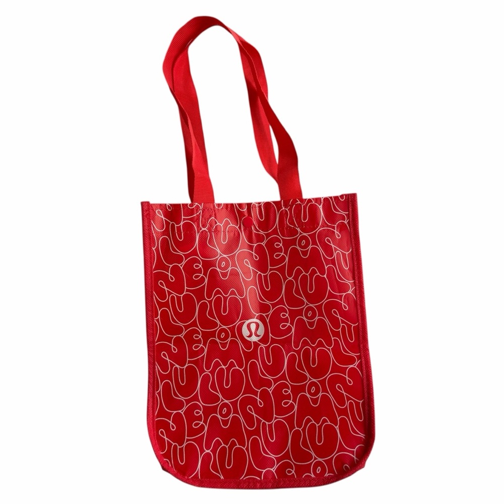 Lululemon Athletica Red Graphic Tote NWOT